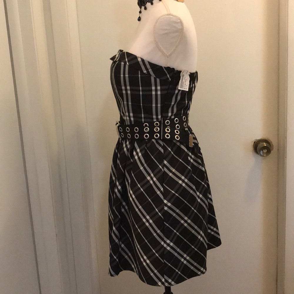 Black & Gray Strapless dress by My Michelle size 7‎ - Picture 3 of 8